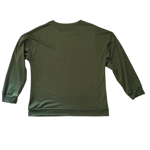 Dont Make Me Drop A House On You Sweatshirt L Green Wizard Inspired Theater Top - Picture 8 of 11